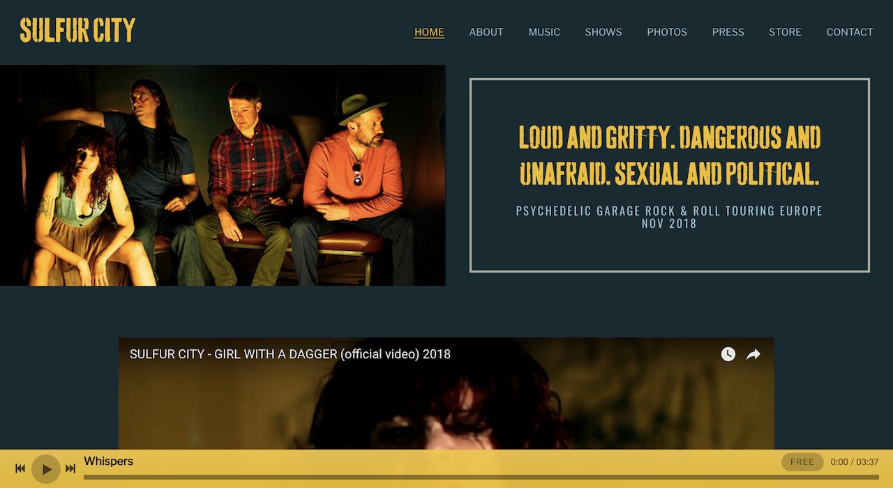 Website Design Inspiration: Best Rock Music Websites