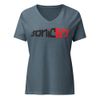 Basic Logo Women's Relaxed V-Neck T-Shirt - Bella Canvas