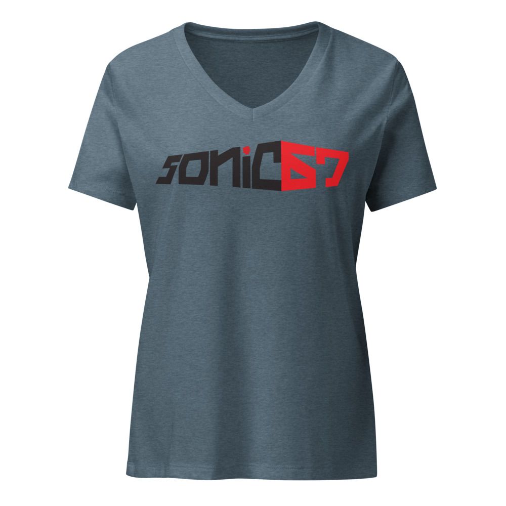Basic Logo Women's Relaxed V-Neck T-Shirt - Bella Canvas