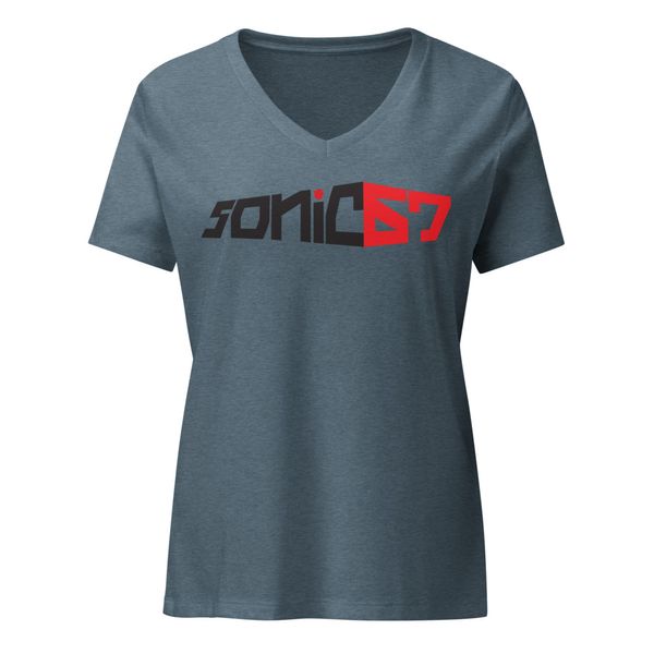 Basic Logo Women's Relaxed V-Neck T-Shirt - Bella Canvas