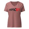 Basic Logo Women's Relaxed V-Neck T-Shirt - Bella Canvas