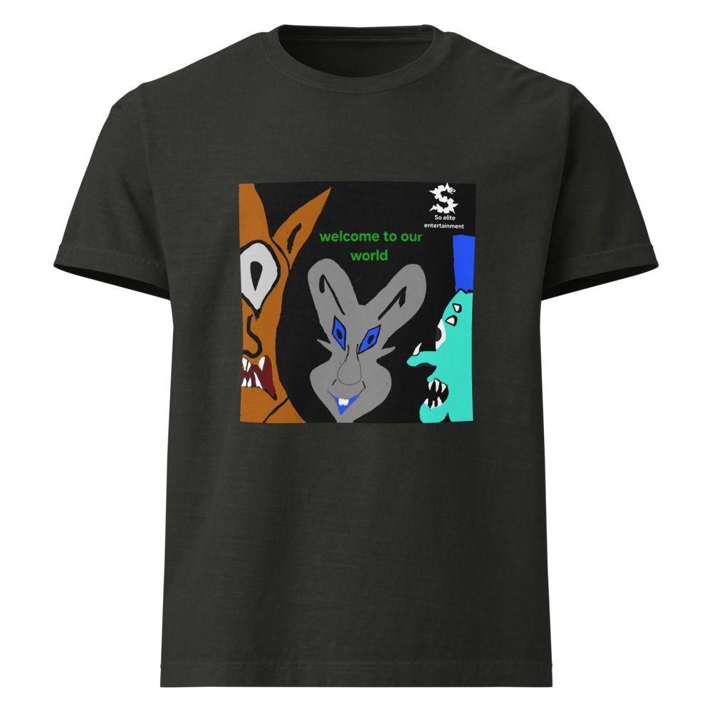 Welcome to our world t shirt. Unisex Oversized Garment-Dyed T-Shirt | Bella + Canvas 4810