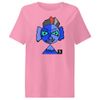 Two tone blue face Women's Organic Ribbed Neck Stella Muser T-Shirt | Stanley/Stella SATW002
