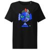 Two tone blue face Women's Organic Ribbed Neck Stella Muser T-Shirt | Stanley/Stella SATW002