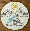 The Sun Is Awake 3” Sticker