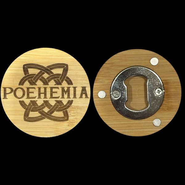Engraved Wooden Fridge Magnet Bottle Opener