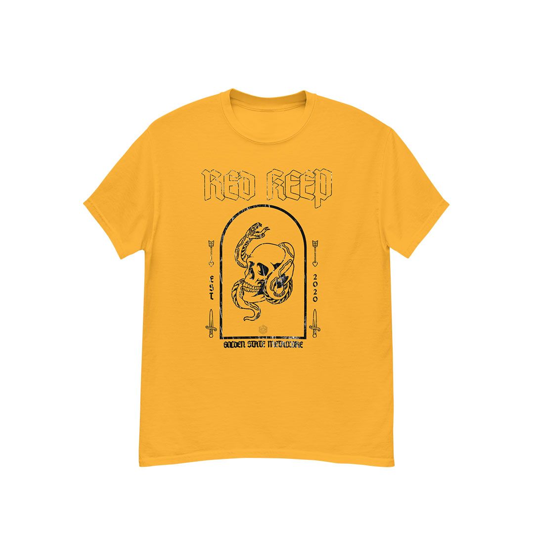 GSM Skull & Snake Tee (Soft Yellow)