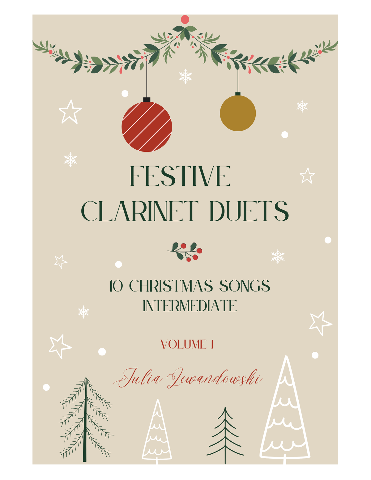 Festive Clarinet Duets, Intermediate, Vol. 1