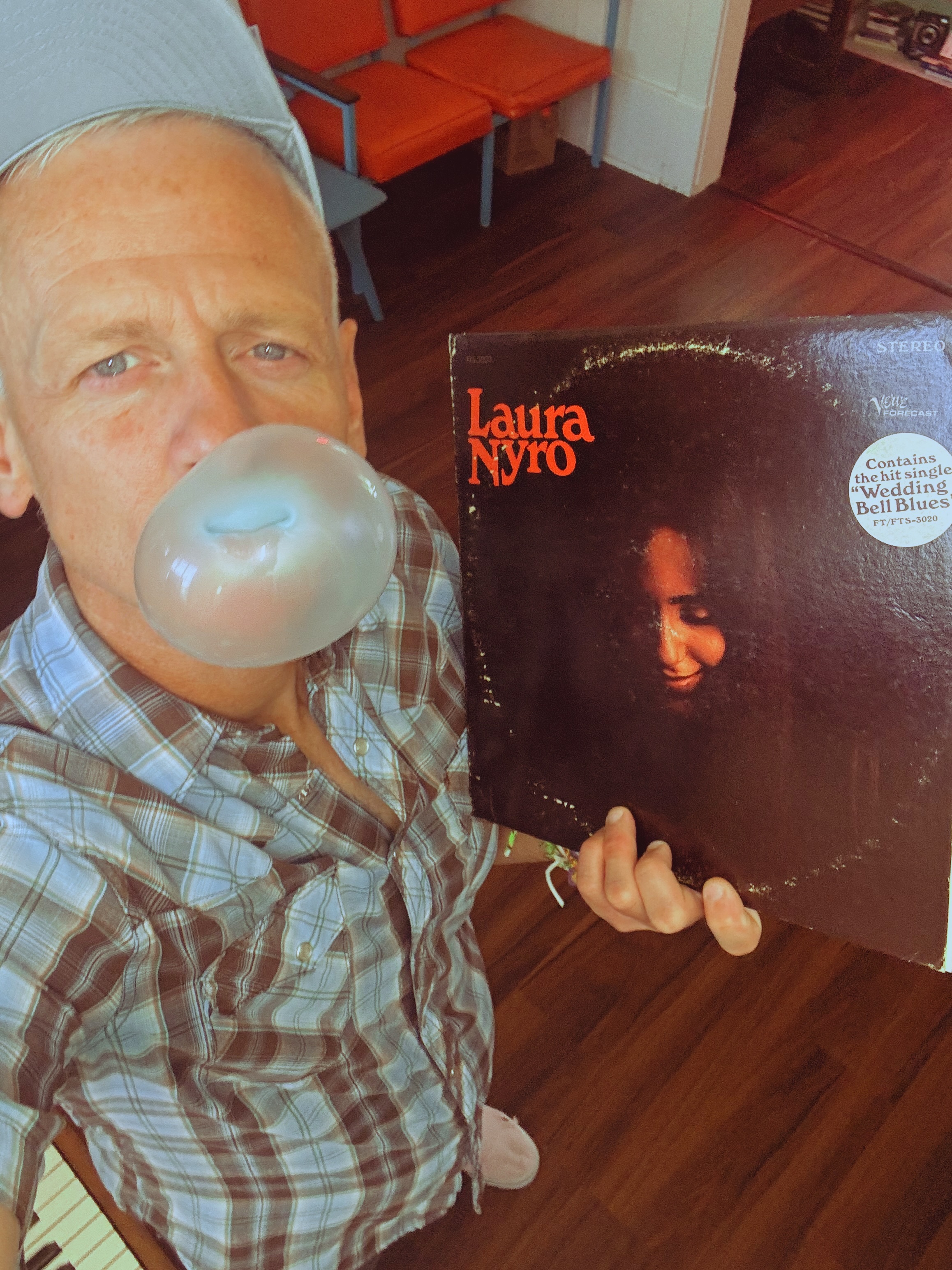 Patrick Tape Fleming with Laura Nyro Record Wedding Bell Blues