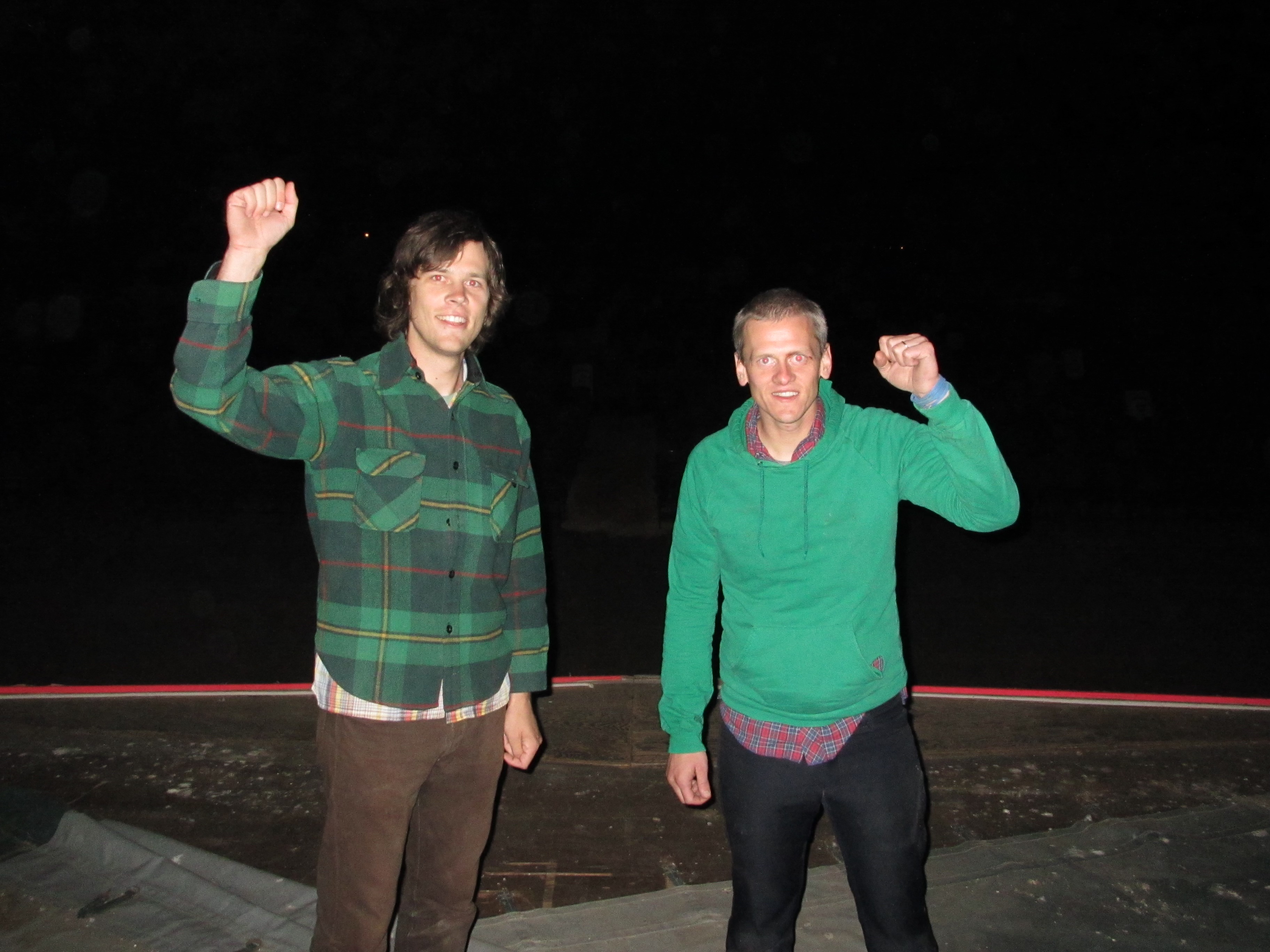 Devin Frank and Patrick Tape Fleming On Monterey Pop Festival Stage