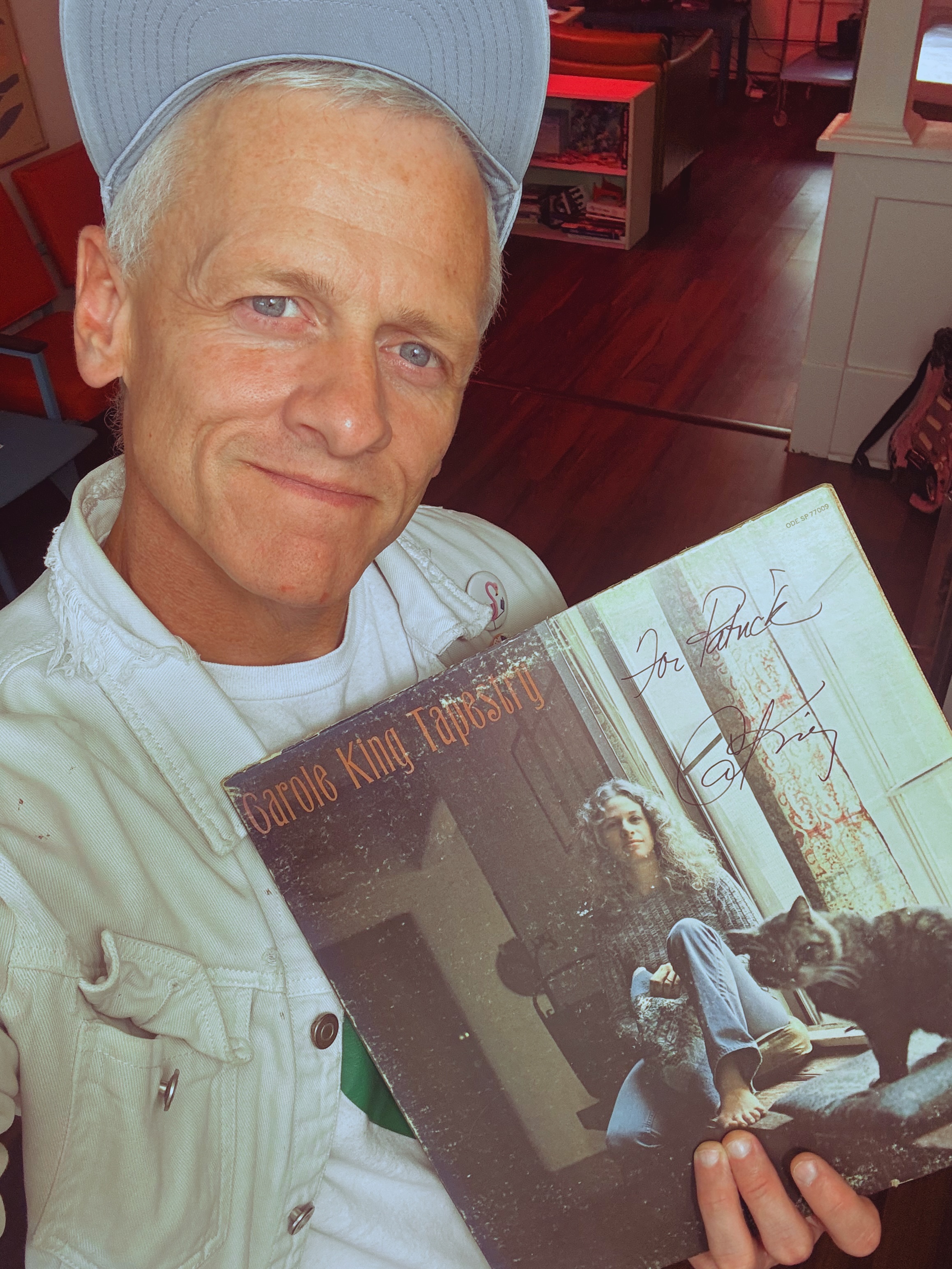 Patrick Tape Fleming with autograph Carole King Tapestry Record