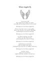 When Angels Fly Poem