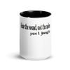 White Ceramic Mug with Color Inside
