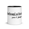 White Ceramic Mug with Color Inside