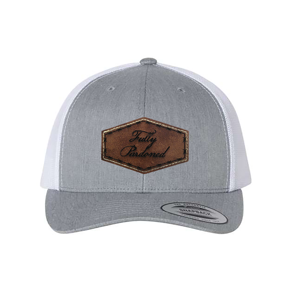 Fully Pardoned Angled - Classic Retro Trucker Cap - Adjustable