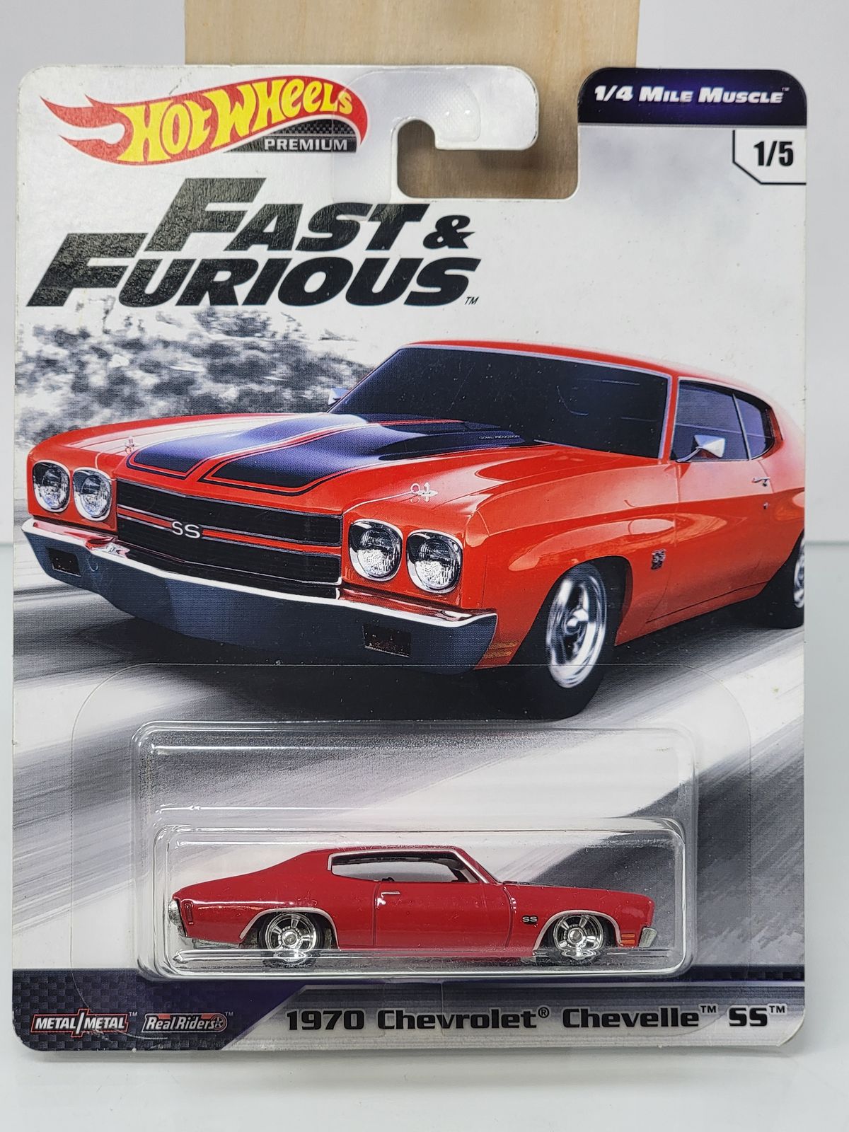 Hot Wheels Premium Fast & Furious 1970 Chevrolet Chevelle SS (¼ Mile Muscle 1/5) RED