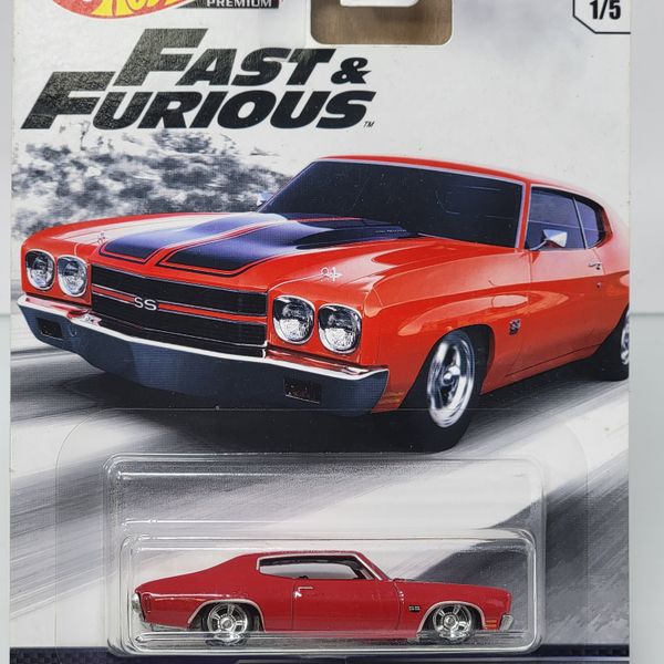Hot Wheels Premium Fast & Furious 1970 Chevrolet Chevelle SS (¼ Mile Muscle 1/5) RED