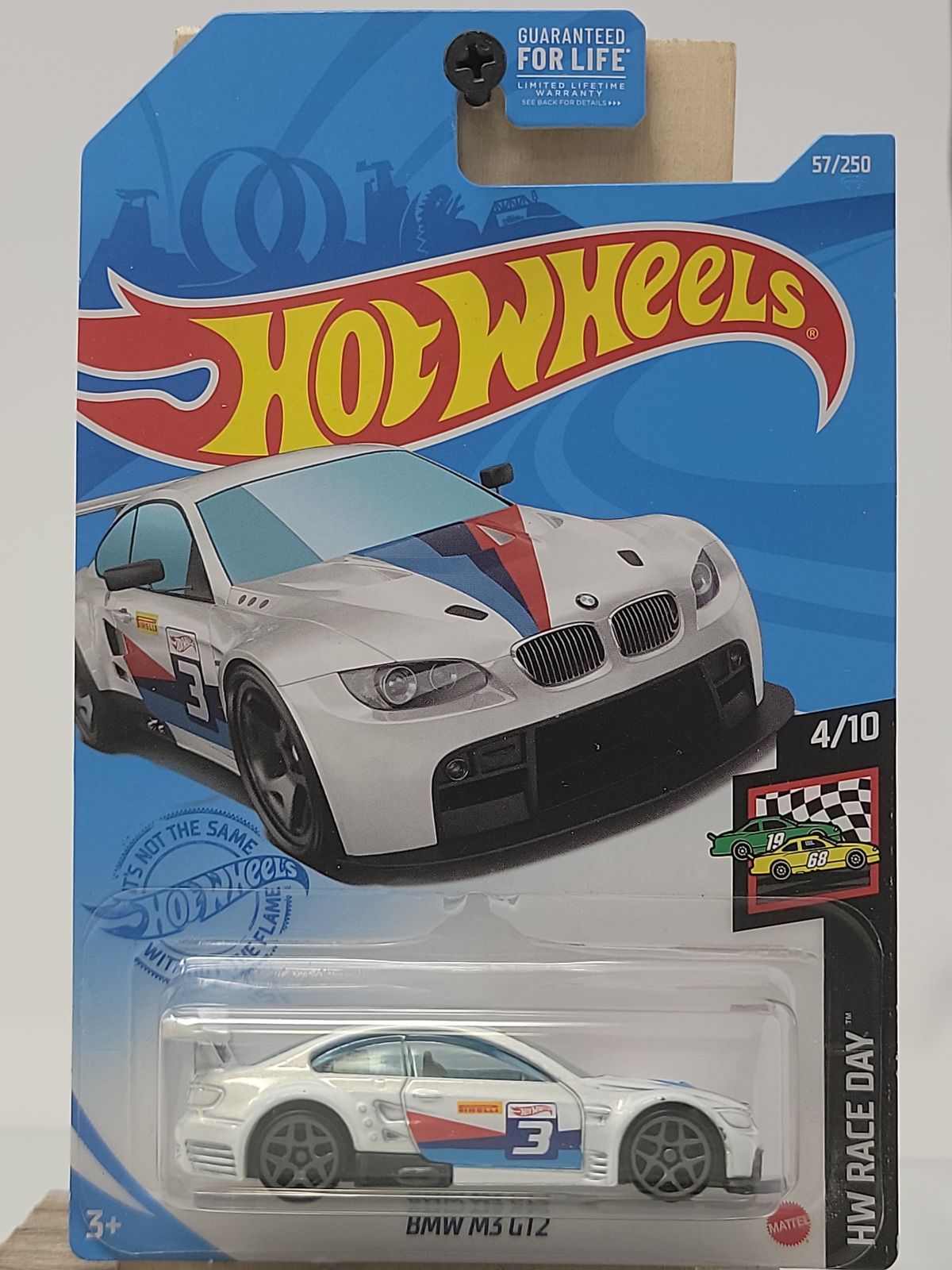 Hot Wheels BMW M3 GT2 – White – HW Race Day 4/10 – Factory Sealed