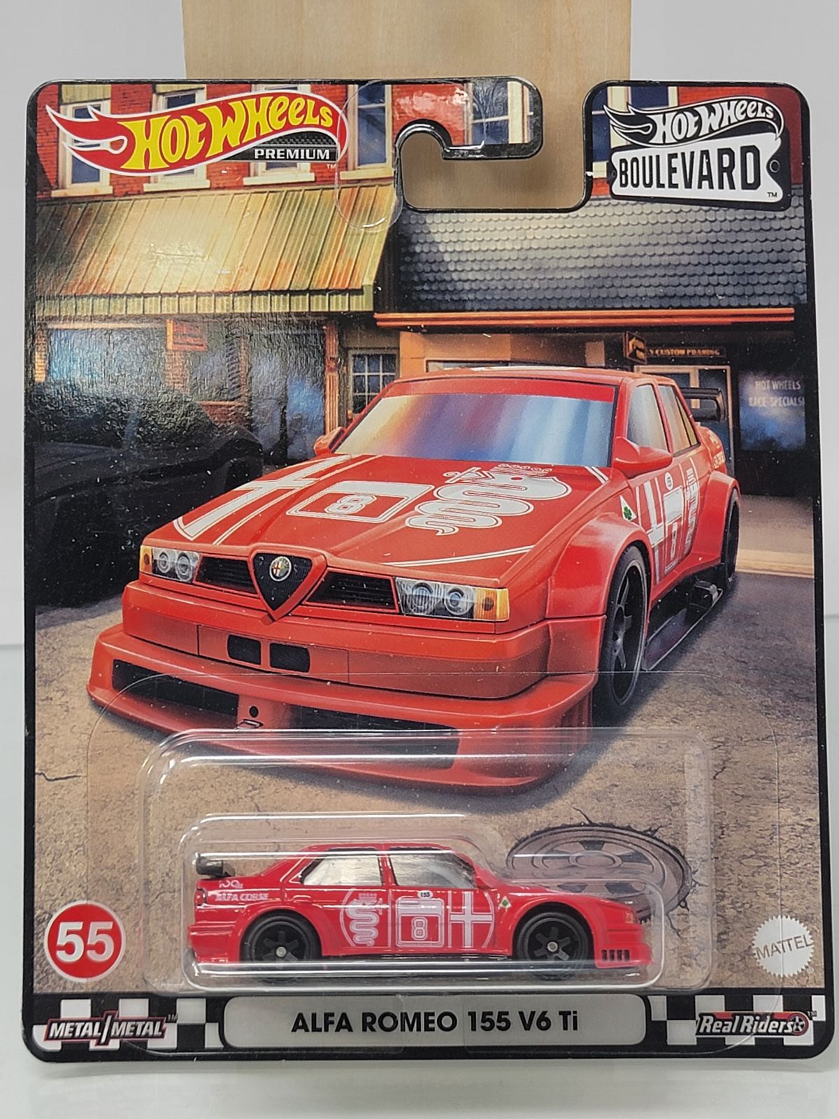 Hot Wheels Premium Boulevard Alfa Romeo 155 V6 Ti – 1/64 Scale Diecast