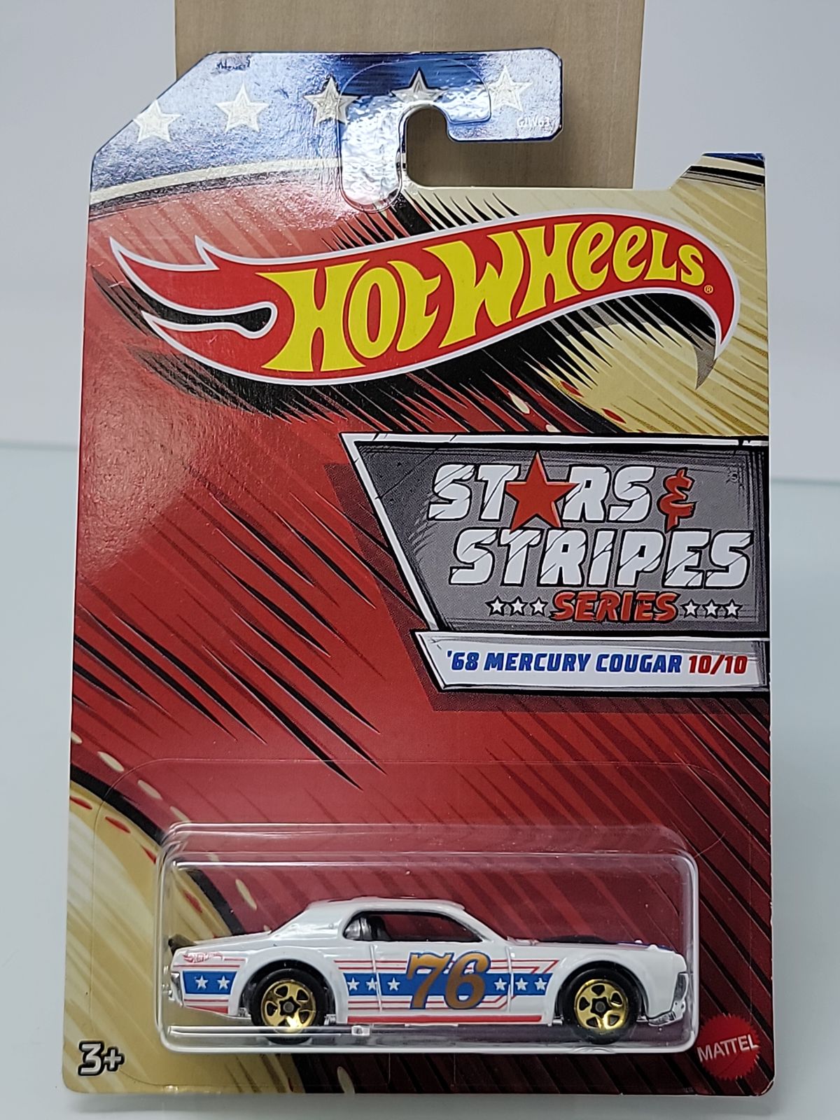 HOT WHEELS ’68 MERCURY COUGAR – STARS & STRIPES SERIES | AMERICAN MUSCLE | 10/10