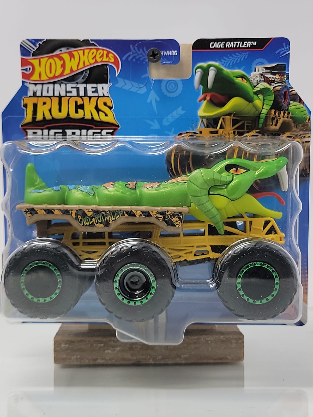 Hot Wheels Monster Trucks Cage Rattler™ – Big Rigs | Factory Sealed | 1:64 Scale