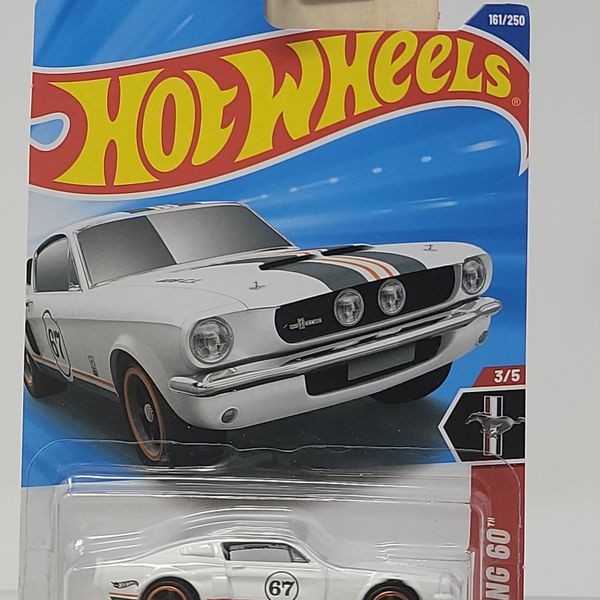 Hot Wheels Mustang ’67 Shelby GT500 – White with Black & Orange Racing Stripes (2023)