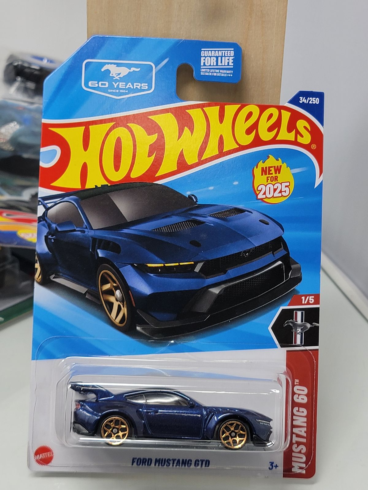 Hot Wheels Ford Mustang GTD – Mustang 60th Anniversary Series (1/5) – New for 2025