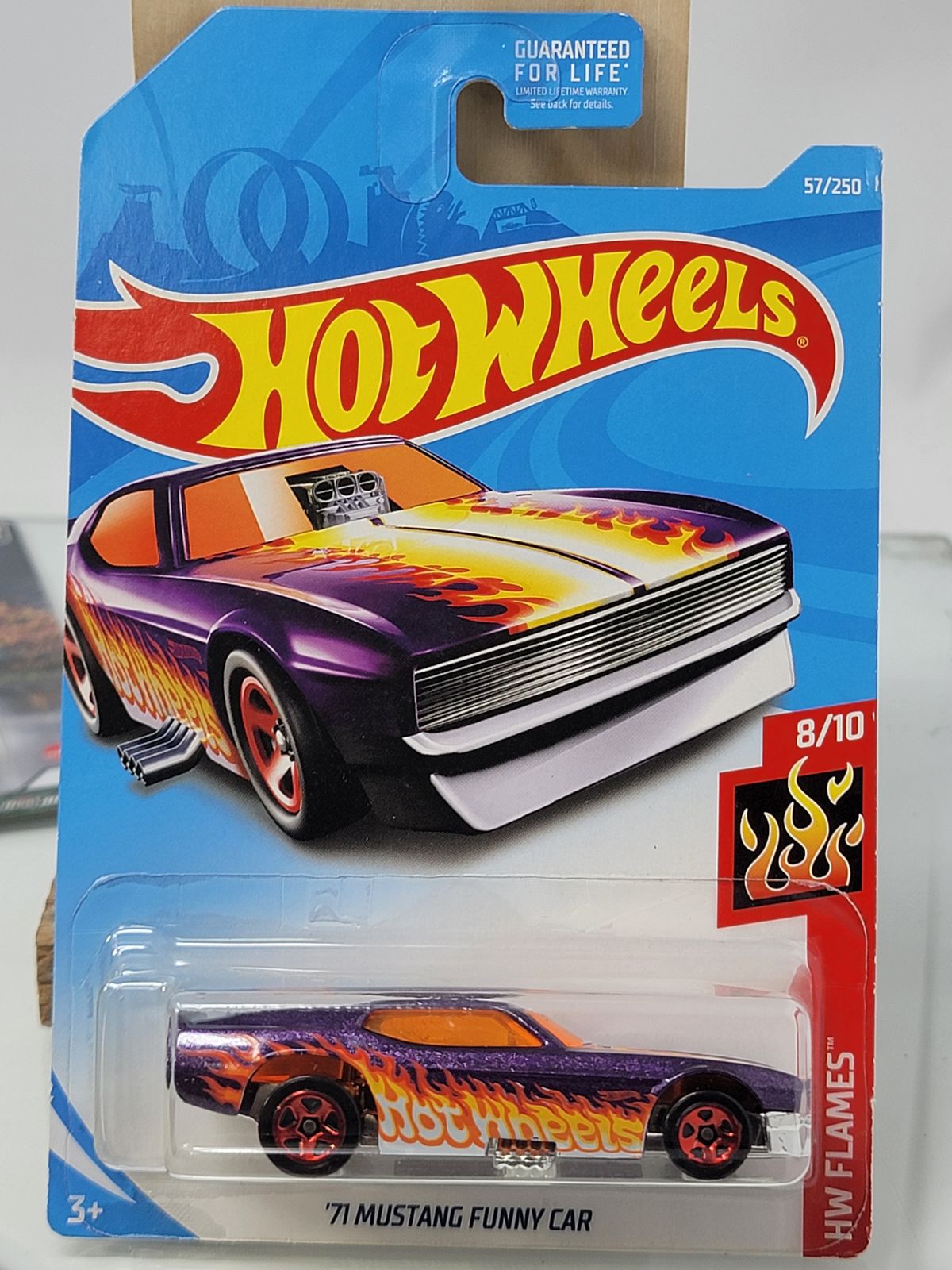 Hot Wheels '71 Mustang Funny Car - 2021 HW Flames 8/10 (57/250)