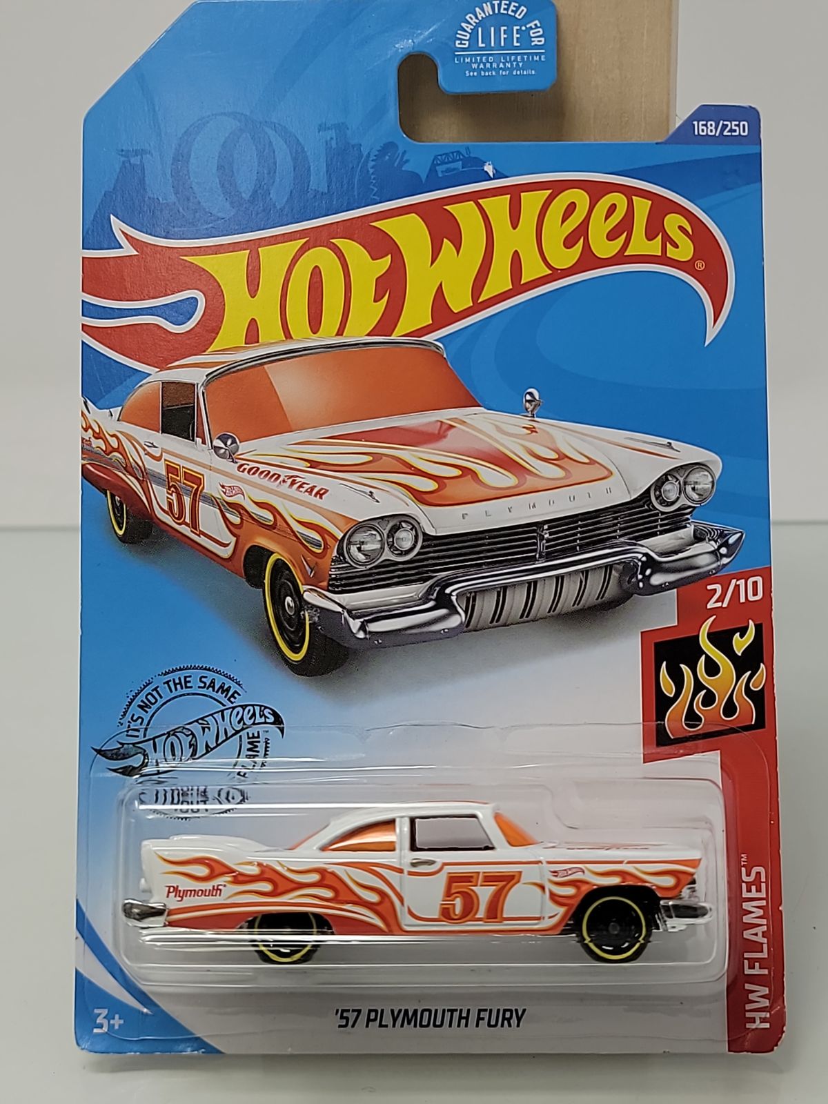 Hot Wheels ’57 Plymouth Fury – HW Flames Series | Factory Sealed | Classic Mopar