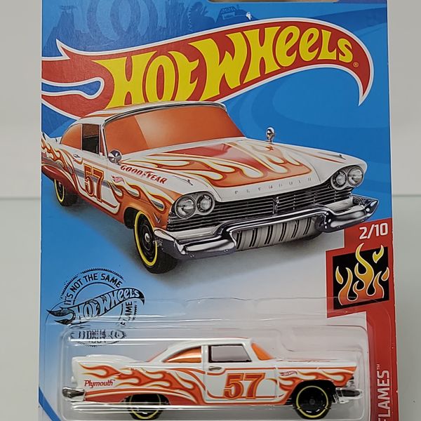 Hot Wheels ’57 Plymouth Fury – HW Flames Series | Factory Sealed | Classic Mopar