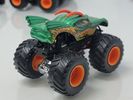 Monster Jam Hot Wheels 2015 DRAGON Green #07 Orange Rims 1:64 1/64 Truck