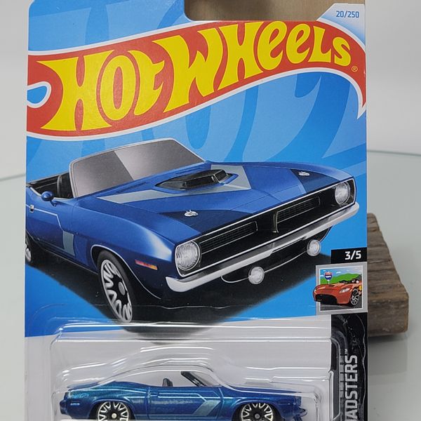 2024 Hot Wheels '70 Plymouth Barracuda #20/250 (Blue) HW Roadsters 3/5