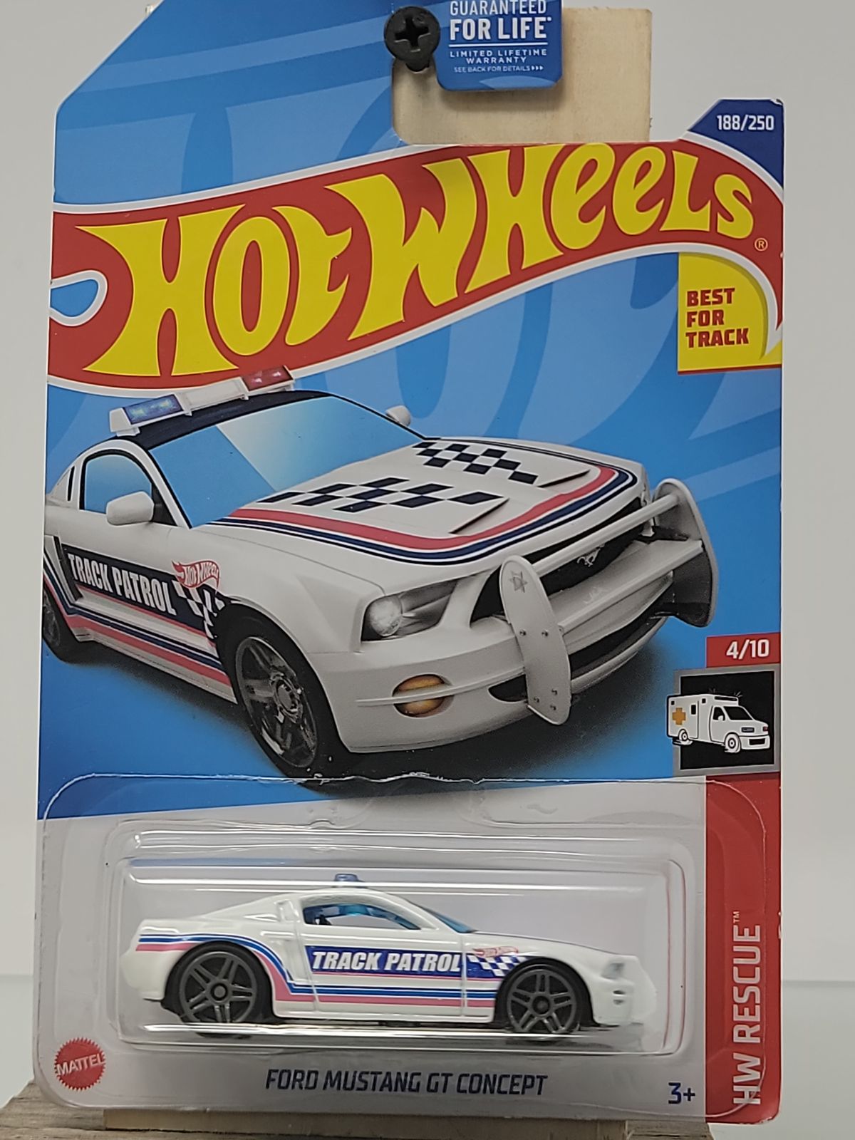 Hot Wheels HW Rescue Ford Mustang GT Concept – White Track Patrol Livery (2023)