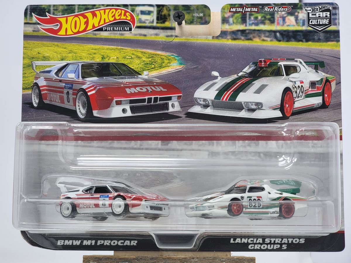 Hot Wheels Premium Car Culture – BMW M1 Procar & Lancia Stratos Group 5 (2-Pack