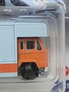 HOT WHEELS PREMIUM TEAM TRANSPORT – PORSCHE 917 LH & FLEET FLYER – GULF RACING – FACTORY SEALED ERROR – READ
