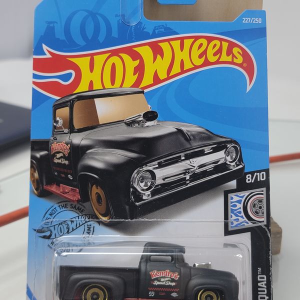 Hot Wheels Custom '56 Ford Truck Rod Squad Kendre's Speed Shop Blk