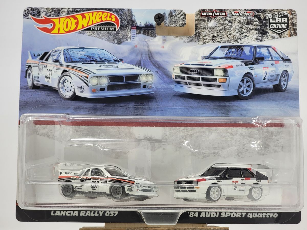 Hot Wheels Premium Car Culture – Lancia Rally 037 & ’84 Audi Sport Quattro (2-Pack)