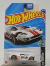 Hot Wheels HW Modified Ford GT – White with Red Racing Stripes & Gold Wheels (2023)