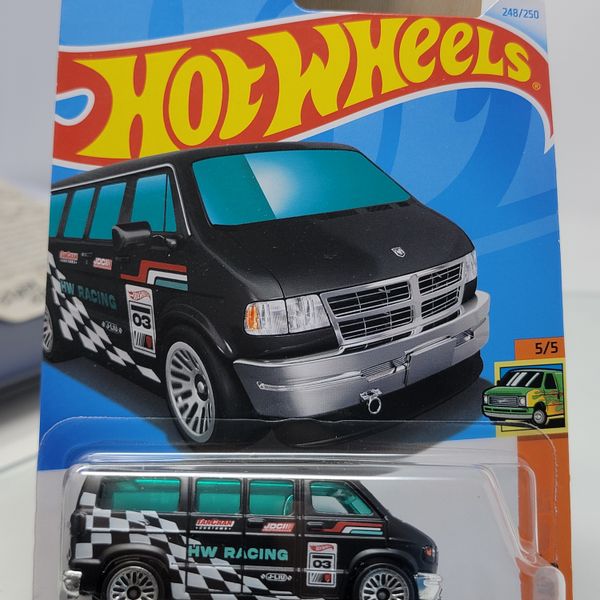 HOT WHEELS - DODGE VAN - HW Vans 5/5 - #248/250 - HW Racing - Black