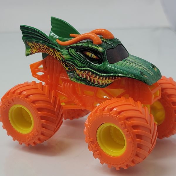 Monster Jam Monster Trucks Dragon 1:64 Yellow and Orange Version