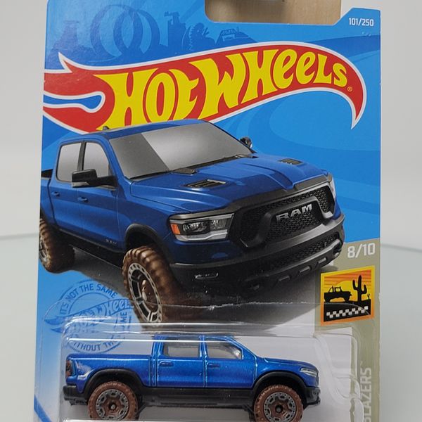 Hot Wheels 2021 HW Baja Blazer 8/10 Blue 2020 RAM 1500 Rebel