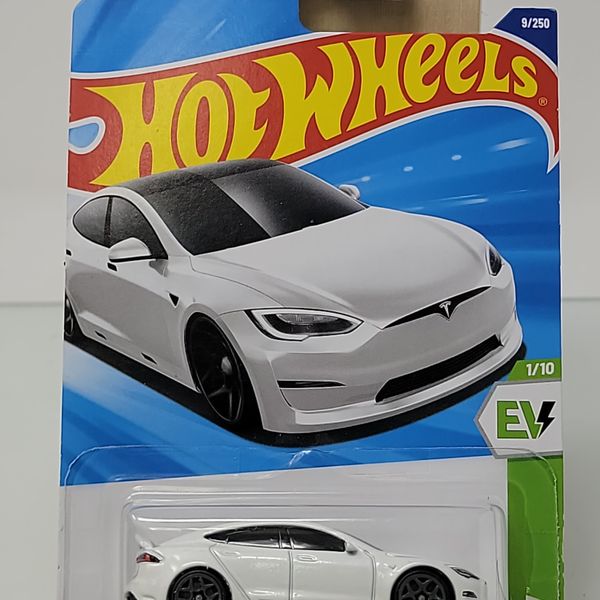 Hot Wheels Tesla Model S Plaid – HW EV Series | Factory Sealed | Modern Electric Performance