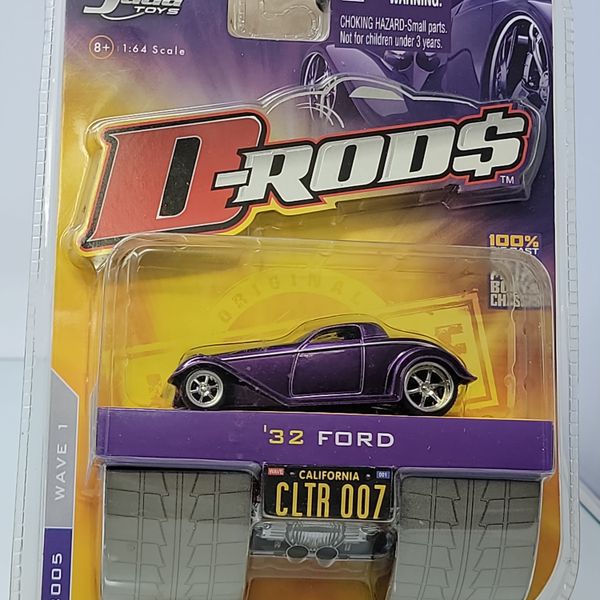 JADA D-RODS 1932 FORD COUPE 1:64 PURPLE DIECAST HOT ROD – FACTORY SEALED (2005)