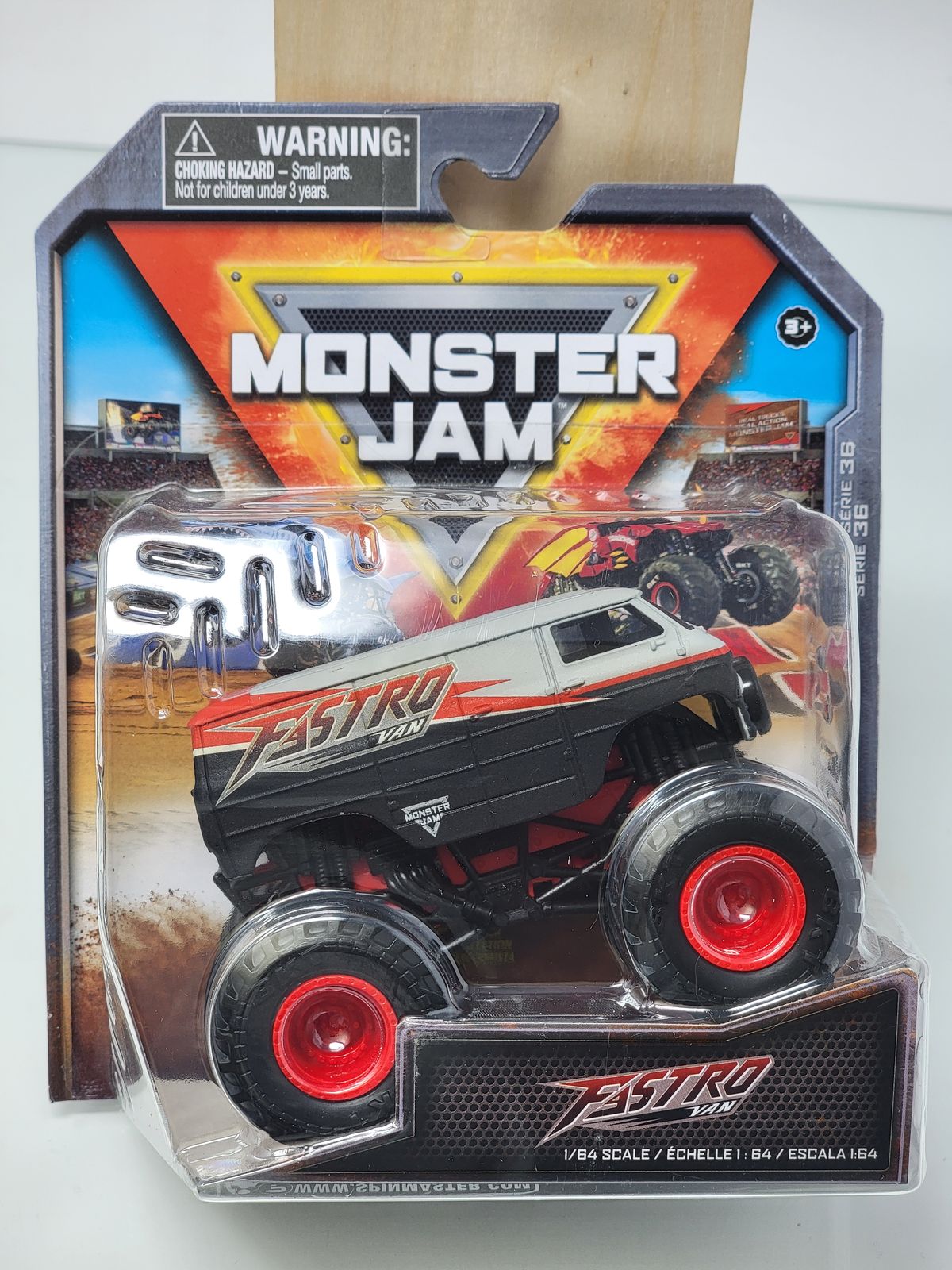 Monster Jam Zestro Van 1:64 Scale Monster Truck | Red Wheels | New on Card