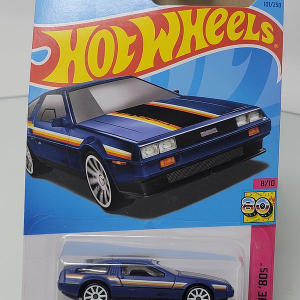 2023 Hot Wheels DMC Delorean Dark Blue 101/250 1:64 Diecast Car The '80's 8/10