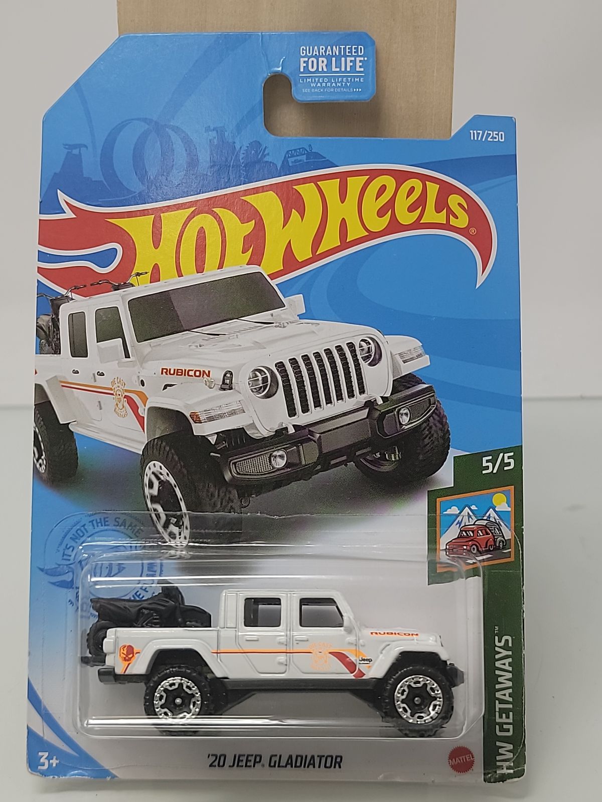 Hot Wheels ’20 Jeep Gladiator – HW Getaways 5/5 – White - Factory Sealed