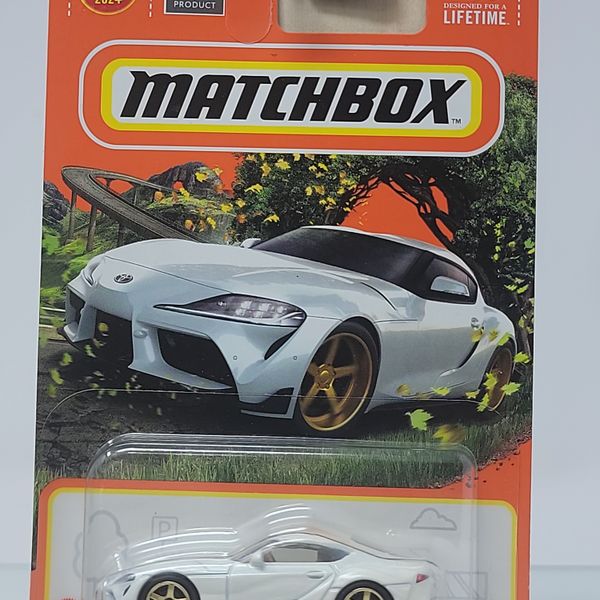 Matchbox 2023 Toyota GR Supra – Pearl White / Gold – New for 2024 – Factory Sealed