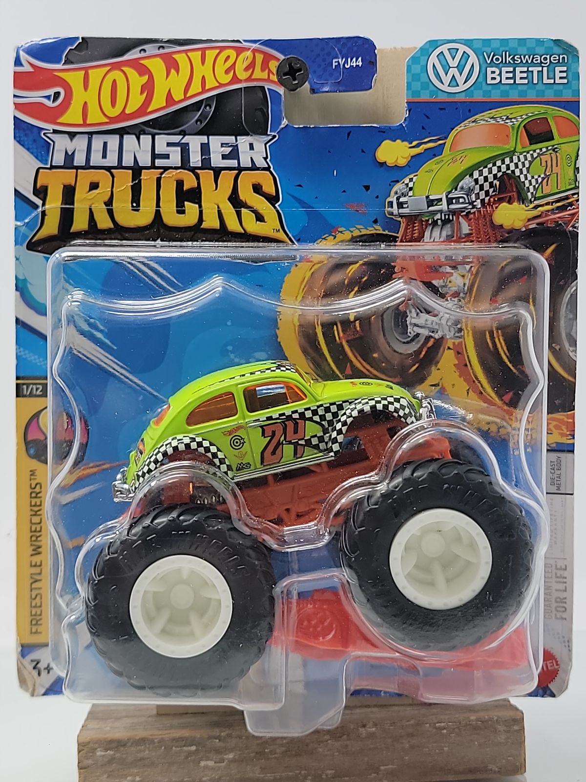 Hot Wheels Monster Trucks Volkswagen Beetle – Freestyle Wreckers™ | Factory Sealed | 1:64 Scale