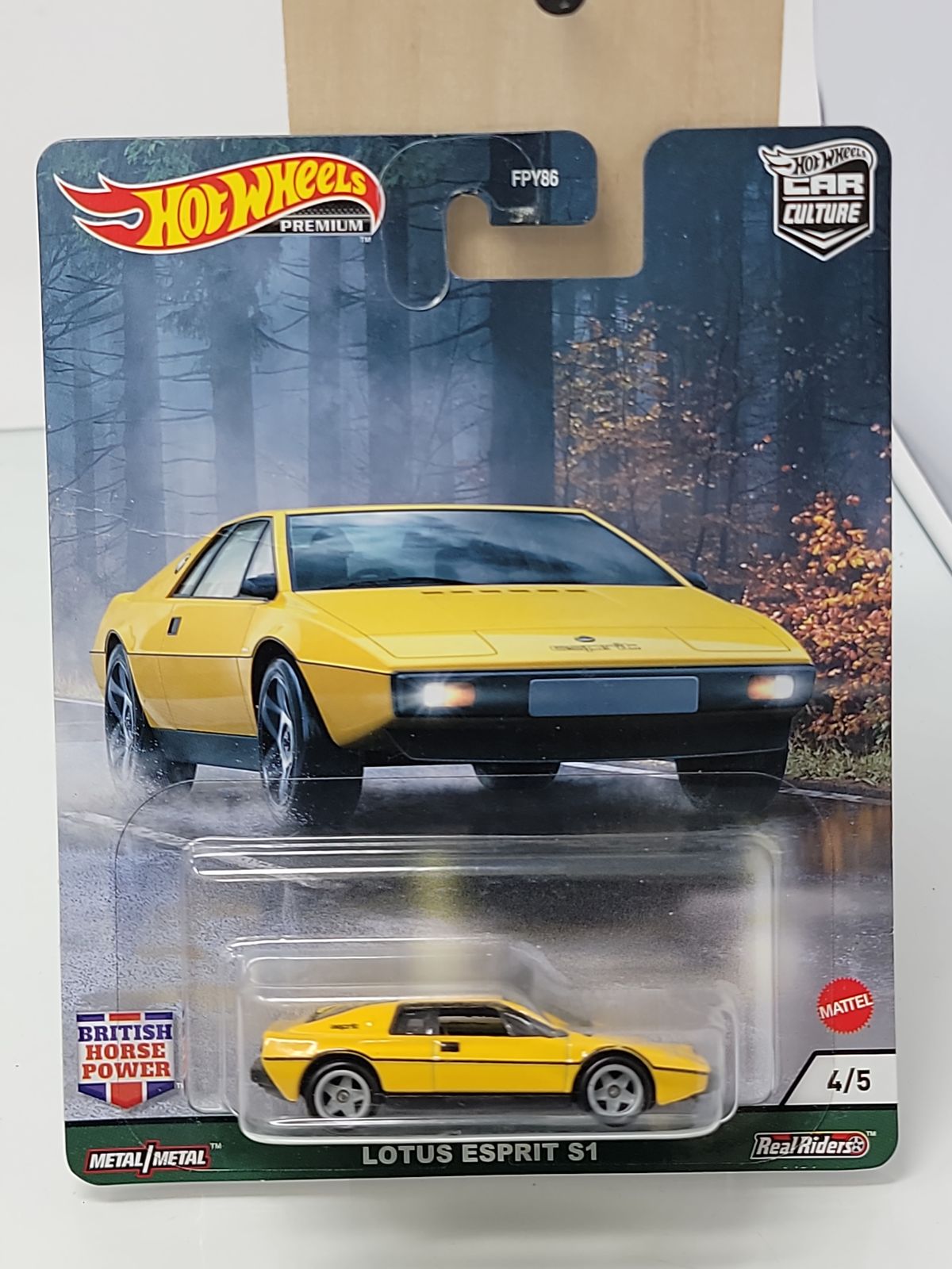 HOT WHEELS PREMIUM LOTUS ESPRIT S1 – CAR CULTURE BRITISH HORSEPOWER (REAL RIDERS) 4/5