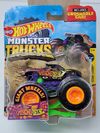 Hot Wheels Monster Trucks Psychedelic | Giant Wheels | Crushable Car Included | New on Card